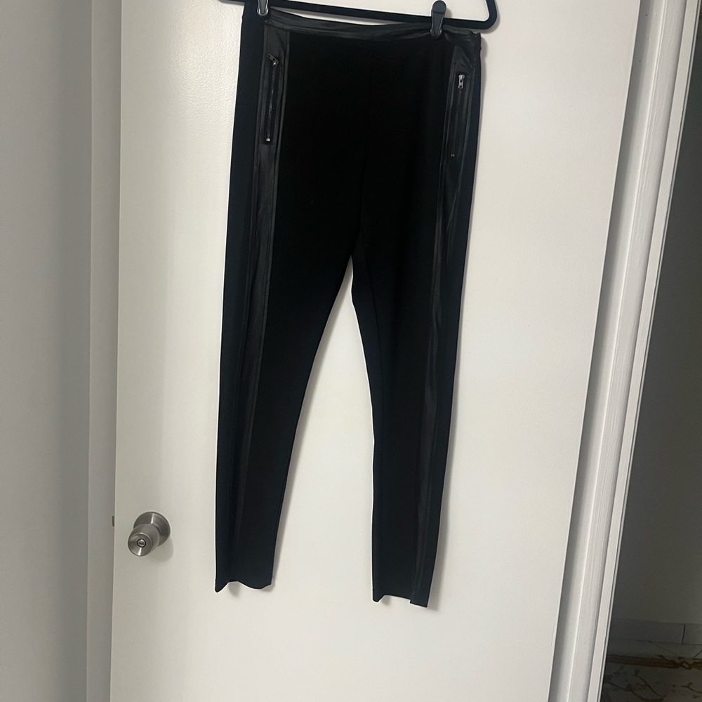 Black Leggings Smooth Fabric